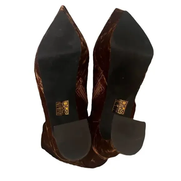 JEFFREY CAMPBELL Shego crushed velvet platform knee high boots NEW - Picture 15 of 16